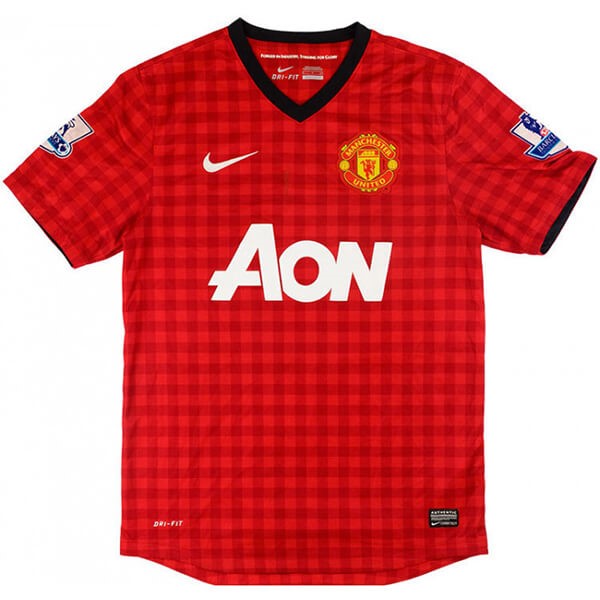 Heimtrikot Thailand Manchester United Retro 2012 2013 Rote Günstige Fußballtrikots